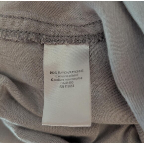 G F 100% Rayon Asymmetrical Tunic Top - Flowy Boho Chic - Size S - Picture 3 of 5